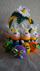 Праздничная корзина.jpg (156.06 КБ) 4292 просмотра Пасхальная корзина с яйцами. МК Е.Беловой