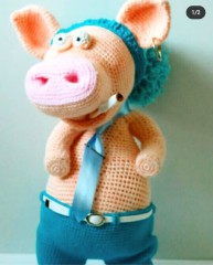 Свин связан по МК @petellka_toy