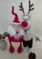 IMG_20231218_120037.jpg (118.95 КБ) 6434 просмотра Веселые Санта Клаус и Олень ! К сожалению не знаю кто автор , описание случайно встретила в интернете .