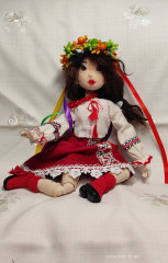 Шарнирная куколка,связана  по мк автора Елены Шаповаловой
