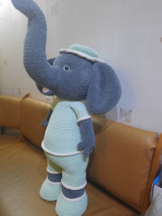 20201213_193638.jpg (123.98 КБ) 10108 просмотров Слоник рост 65см (без учета хобота)